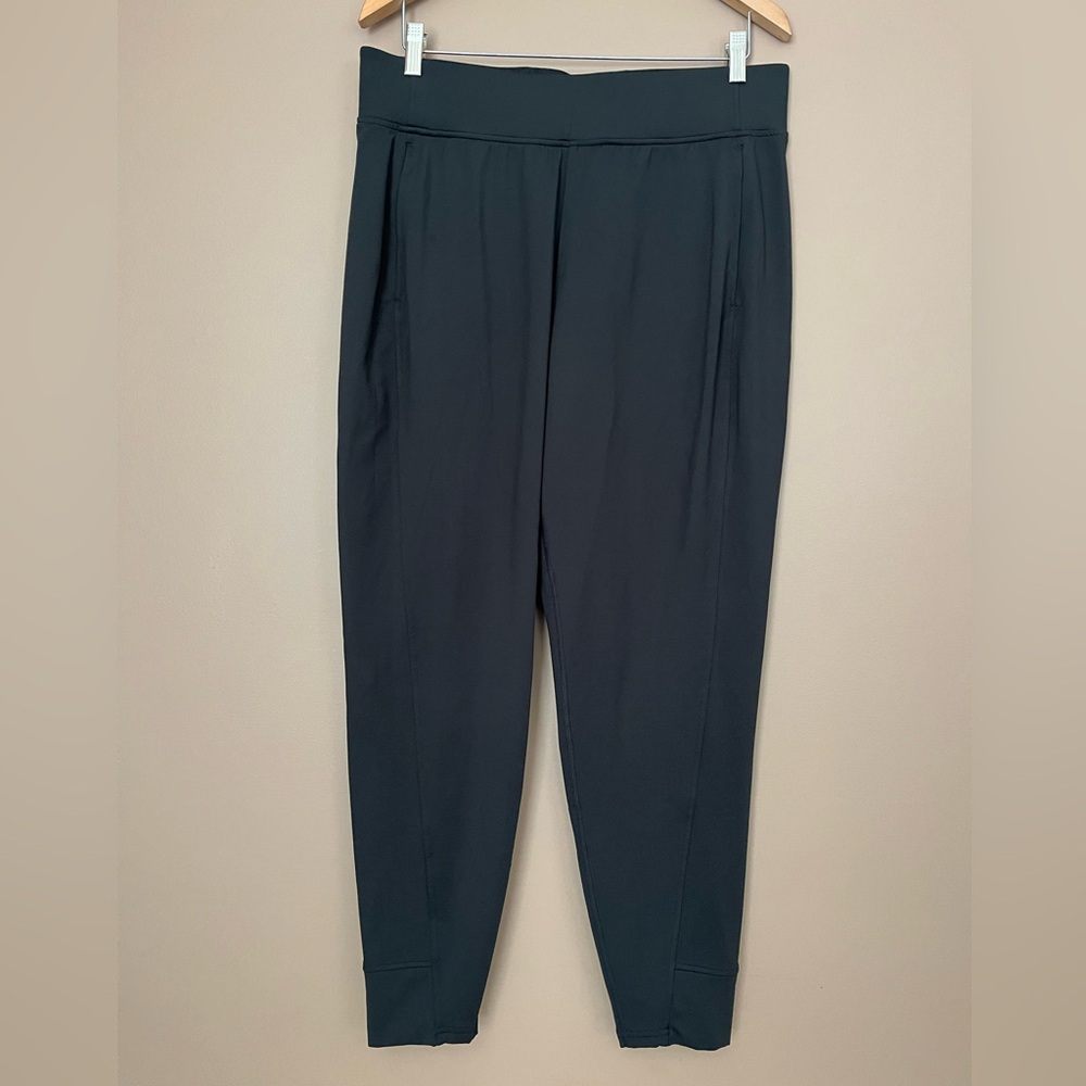 {Lululemon} Its Rulu Run Fleece High-Rise Jogger Full Length in Black - Size 12 - Picture 1 of 13